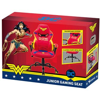 Siège gamer Subsonic Junior Wonder Woman Rouge et jaune