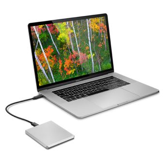 Disque Dur Externe Portable 2 To USB 3.0 - Boîtier Aluminium Ultra Fin - Pour PC, Mac, Console, TV - Plug & Play, Pas D'alimentation Externe