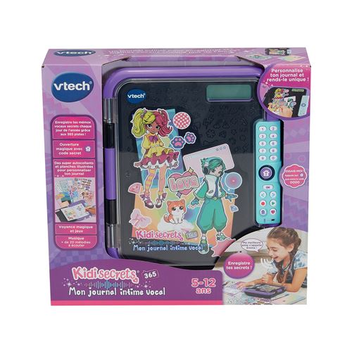 Jeu électronique Vtech Mon journal intime vocal Kidisecrets Noir - Vtech