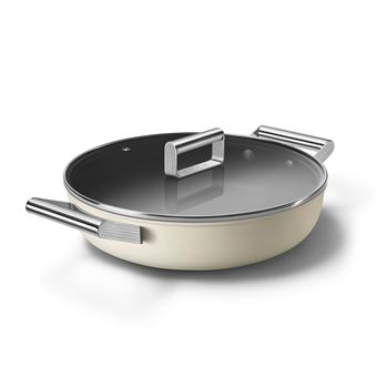 Sauteuse Smeg CKFD2811CRM 28 cm Crème