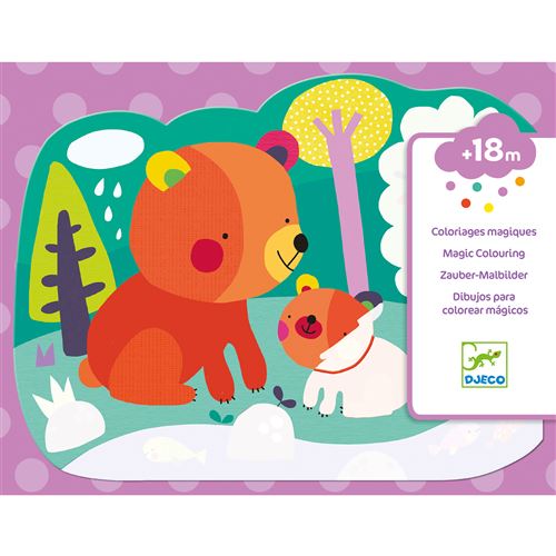 Coloriage a l eau cache dans les bois