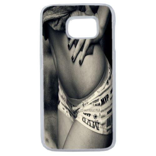Coque Souple Pour Samsung Galaxy S7 Edge Femme Sexy Noir Blanc