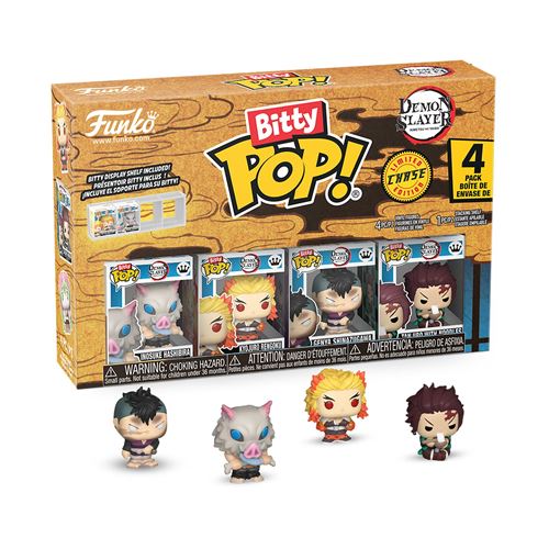 Funko Demon Slayer Bitty POP! Pack 4 Mini-Figurines Vinyl Inosuke 2,5 Cm - Image 3