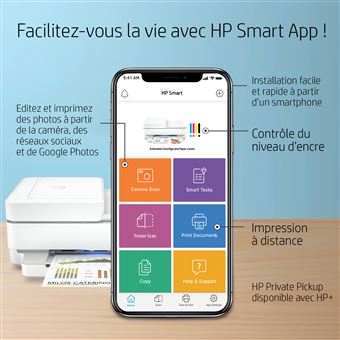 Imprimante multifonction Tout-en-un HP Envy Pro 6430e Blanc Reconditionné