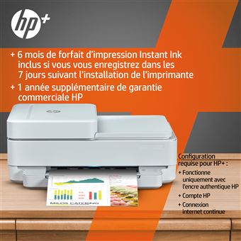 Imprimante multifonction Tout-en-un HP Envy Pro 6430e Blanc Reconditionné