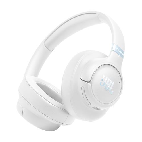 Casque circum-auriculaire sans fil JBL Tune 780NC Bluetooth avec réduction active du bruit Blanc