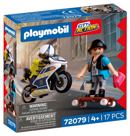 Playmobil City Action 72079 Course poursuite à moto - vue 6
