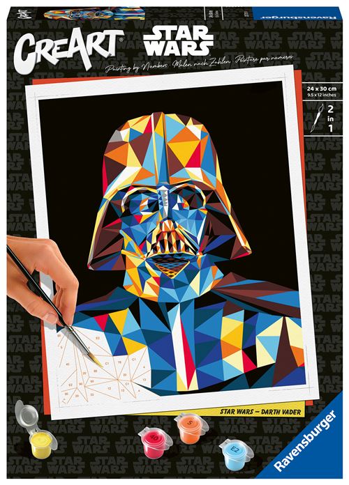 Peinture Par Numéros Ravensburger 23731 – Dark Vador Star Wars 24x30 cm - vue 2