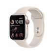 Apple Watch SE GPS + Cellular 2ème génération, boîtier Aluminium Lumière Stellaire 44mm avec Bracelet Sport Lumière Stellaire