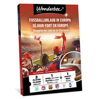 Wonderbox Fussballurlaub in Europa - Geschenkbox - für 2 Personen
