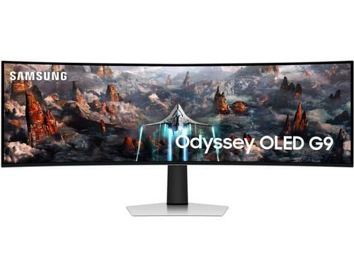 Samsung Gaming Monitor Odyssey G93SC 49" 240 Hz OLED UWQHD Zilvermetaal
