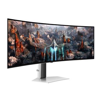 Ecran PC Gaming Samsung Odyssey OLED G93SC 49" Incurvé UWQHD Argent Métal