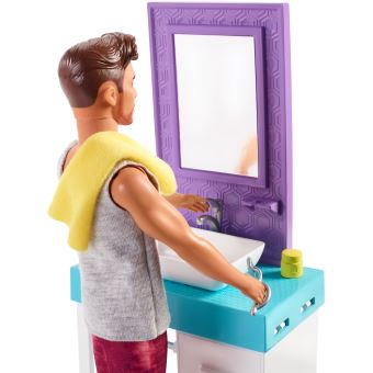 Playset Barbie Ken et salle de bain