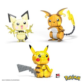 Coffret Mega Evolution 3 figurines Pokémon articulés à construire