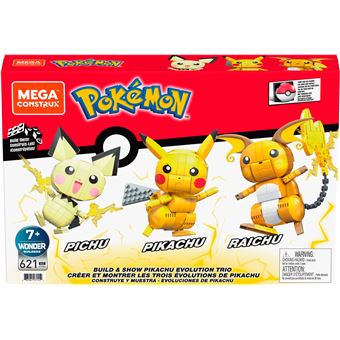 Coffret Mega Evolution 3 figurines Pokémon articulés à construire