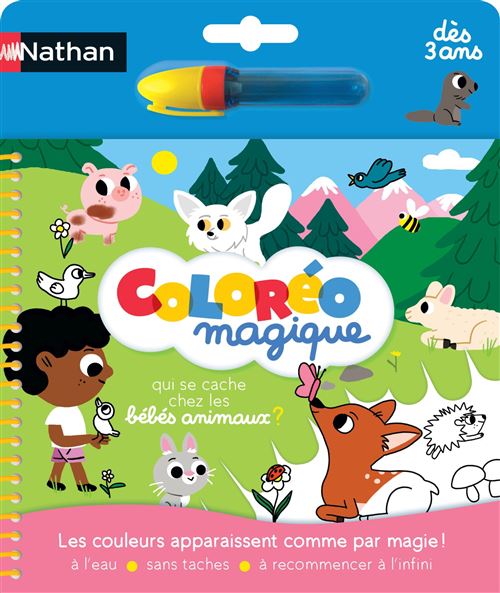 Jeu créatif Nathan Coloréo Bébés animaux - Nathan