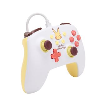 Manette filaire type électrique améliorée pour Nintendo Switch PowerA Edition Pokémon Pikachu