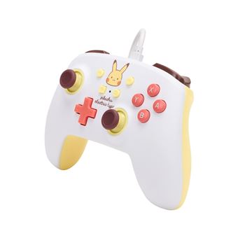Manette filaire type électrique améliorée pour Nintendo Switch PowerA Edition Pokémon Pikachu