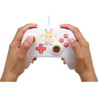 Manette filaire type électrique améliorée pour Nintendo Switch PowerA Edition Pokémon Pikachu