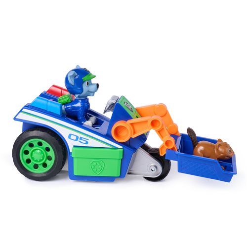 Pat'patrouille - vehicule + figurine rocky la super patrouille - le film | jouets 1er age | jouéclub