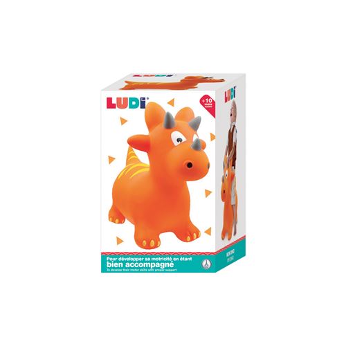 Ludi- Dinosaure Sauteur Ballon, 10 mois, 90023, Orange