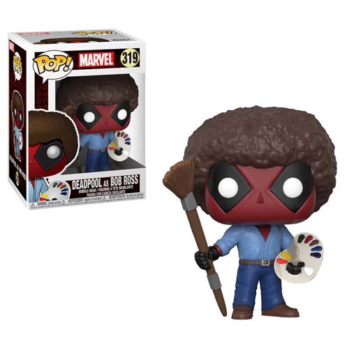 Figurine Funko Pop Bobble Marvel Deadpool Playtime Bob Ross