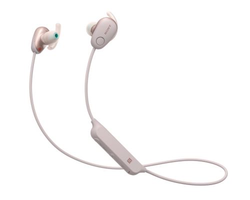 Sony Wi-Sp600N Ecouteurs Sans Fil Bluetooth à Réduction De Bruit Numérique - Rose, avec Amazon Alexa Intégrée