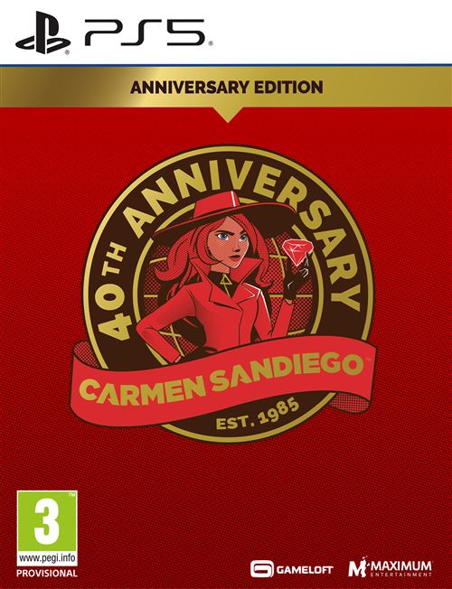 Pochette avant du jeu Carmen Sandiego 40th Anniversary Edition PS5