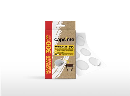 Maxi pack 300 opercules + 30 offertes pour capsules réutilisables