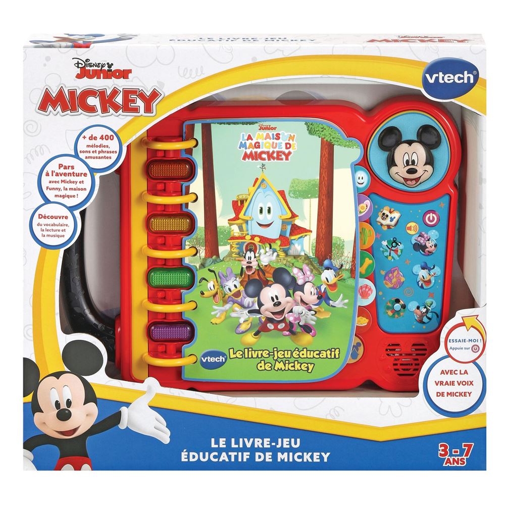 Jeu éducatif Vtech Le livre-jeu éducatif de Mickey - Livre