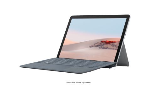 PC Hybride Microsoft Surface Go 2 10,5’’ Tactile Intel Pentium Gold 8Go RAM 128Go SSD Platine