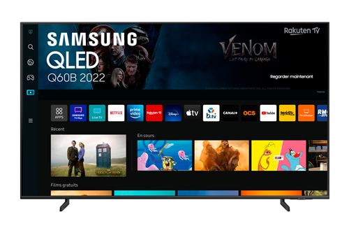 Samsung QE65Q60BAU - 65 diagonale klasse Q60B Series led-achtergrondverlichting lcd-tv - QLED - Smart TV - Tizen OS - 4K UHD (2160p) 3840 x 2160 - HDR - Quantum Dot, dubbele led - zwart