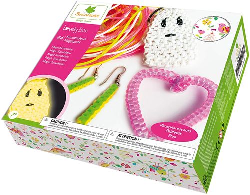 Kit cr&eacute;atif Au Sycomore Lovely Box Scoubidou Magique