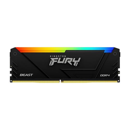 Barrette mémoire RAM Kingston FURY Beast RGB 8 Go (1 x 8 Go) DDR4 3200 MHz CL16