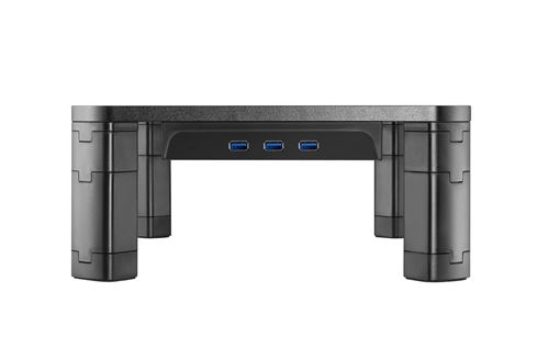 Stand écran ajustable en hauteur avec hub USB 3.0 T'n'b Noir