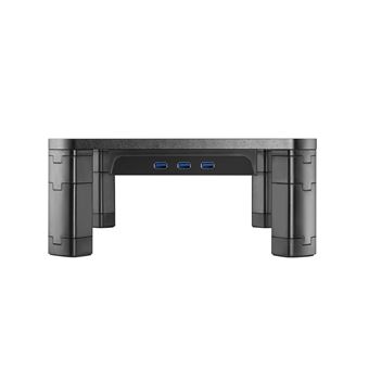 Stand écran ajustable en hauteur avec hub USB 3.0 T'n'b Noir