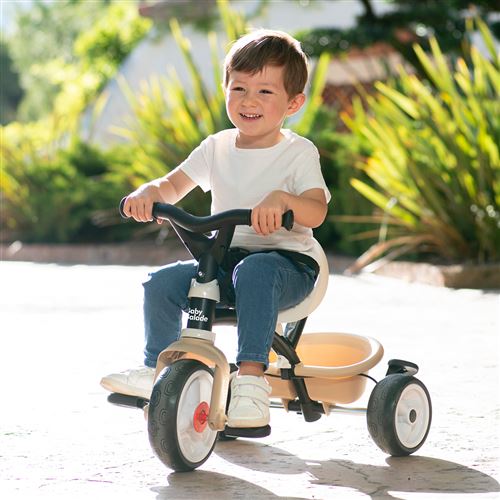 Smoby Life – Tricycle Baby Balade 3 En 1 évolutif, Poignée Parentale Réglable, Frein Parking, Pare-soleil Anti-UV, Dès 10 Mois, Fabrication Espagnole
