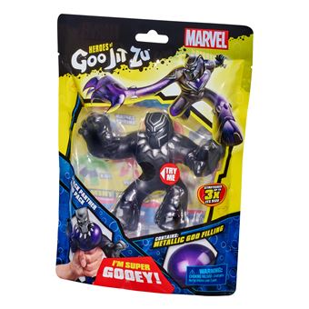 Figurine Goo Jit Zu Marvel Black panther 11 cm Noir et Gris