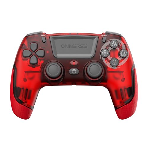 Manette sans fil Oniverse Revolt V2 Rouge pour PS4™ PS3™ PC Android™ et iOS™