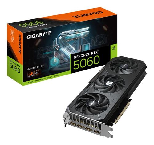 Carte Graphique Gigabyte Nvidia GeForce RTX 5060 GAMING OC 8G