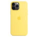 Coque en silicone avec MagSafe pour iPhone 13 Pro Max Zeste de citron