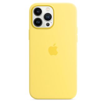 Coque en silicone avec MagSafe pour iPhone 13 Pro Max Zeste de citron