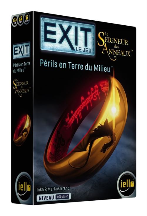 Boite de Jeu d'escape game Iello Exit Le Seigneur des Anneaux