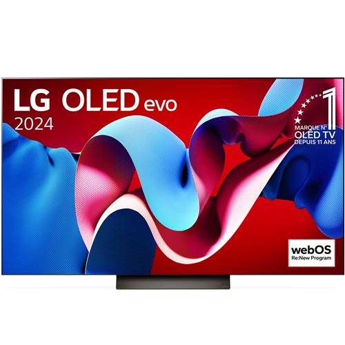 TV OLED Evo LG OLED77C48 195 cm 4K UHD Smart TV 2024 Noir et Brun