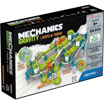 Magnet-Baukasten Geomag Mechanics Ecofriends Gravity 130 Teile - 1