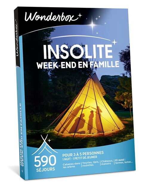 Coffret cadeau Wonderbox Week-end insolite en famille