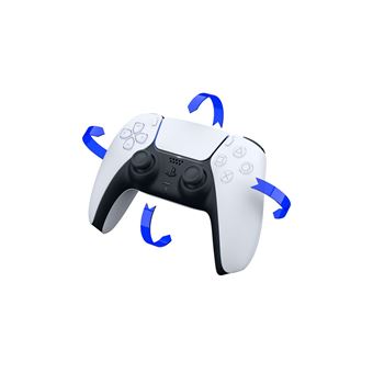 Manette sans fil - Sony - DualSense - Blanc - Technologie haptique