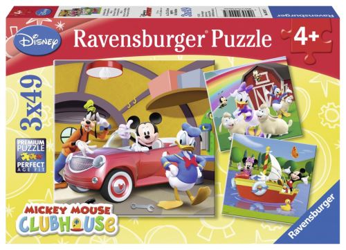 MICKEY MOUSE Puzzle Mickey 3x49 pcs - Disney