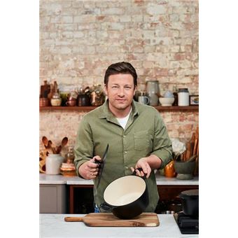 Faitout Tefal Jamie Oliver Premium E2124655 Fonte d'acier et couvercle 24 cm