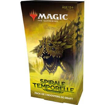 Jeu de cartes Magic Draft Booster 3P Spirale Temporelle Modèle aléatoire